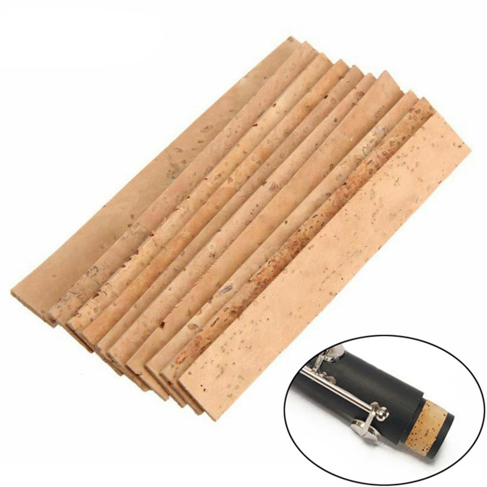 10Pcs Durable Replacement Natural Clarinet Cork for Clarinet Neck Joint