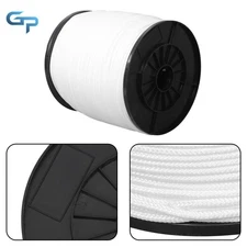 1000 Foot Spool 100% Nylon Solid Braid Rope Dyeable White 3/16 Inch Nylon Rope