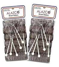 12 pc Vintage Style Hair Rollers BRUSH ROLLERS 12 PINS Large Mesh Hair Curler