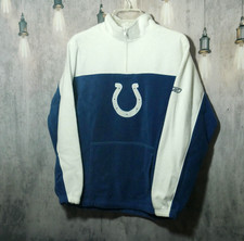 Indianapolis Colts Reebok Fleece Pullover half Zip Youth Size Large 14/16