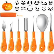 Halloween Pumpkin Carving Kit,Professional and Heavy Duty Stainless Steel