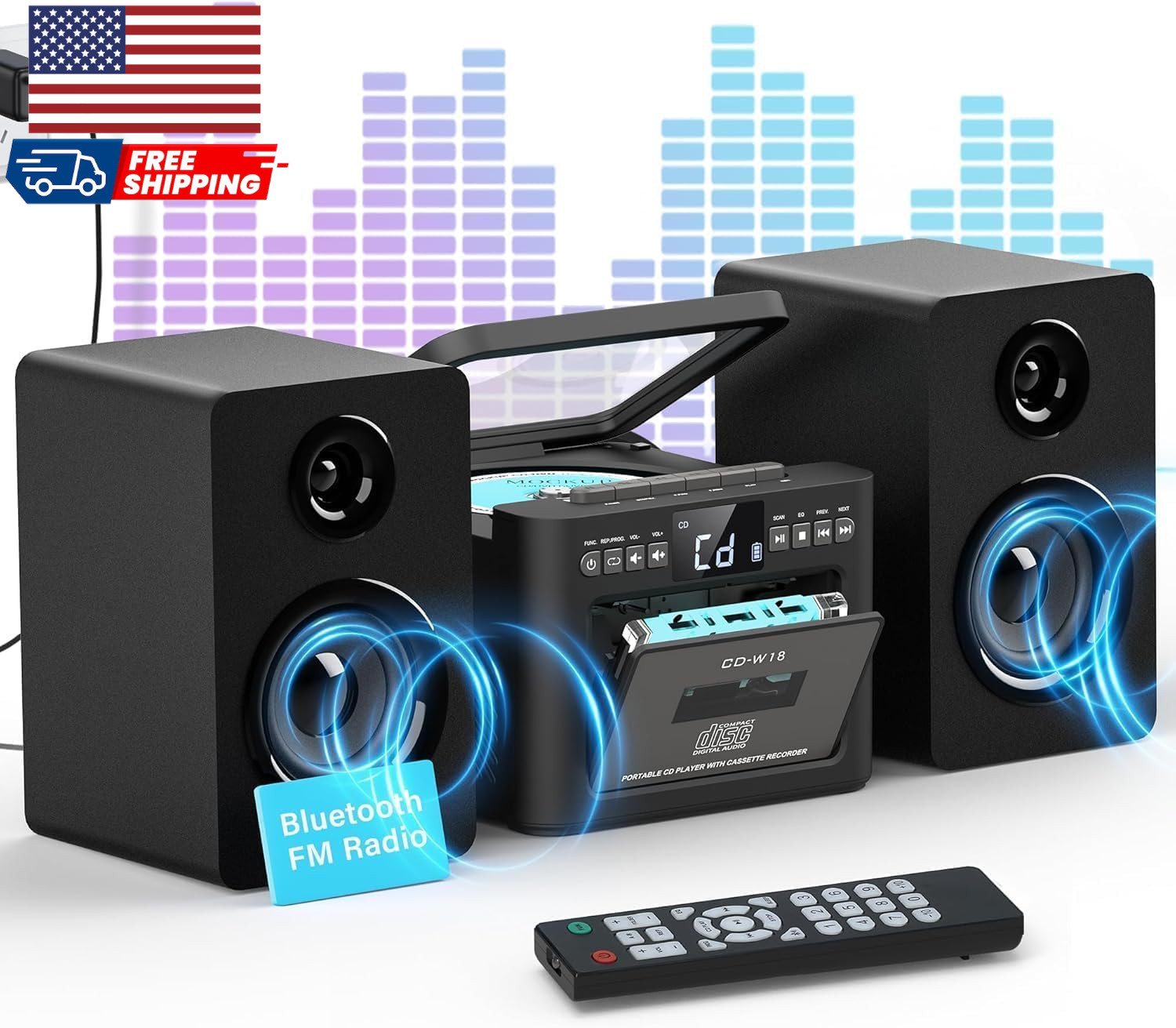 For Home With Boombox Cd And Cassette Player Combo 40w Home 