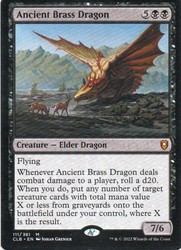 Ancient Brass Dragon #111 Commander Legends: Battle for Baldur's Gate Mythic Rare