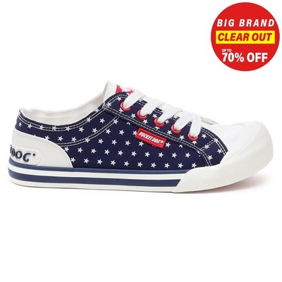Rocket Dog Jazzin Spangle modische Freizeit-Sportschuhe für Damen marineblau