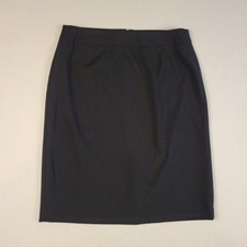 Calvin Klein Women's Size 10 Straight Knee Length Skirt Black Back Zip Lined
