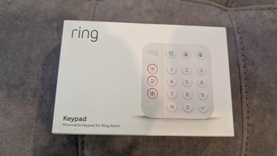 Ring Alarm Keypad (2nd Gen) with Adapter - White - New 