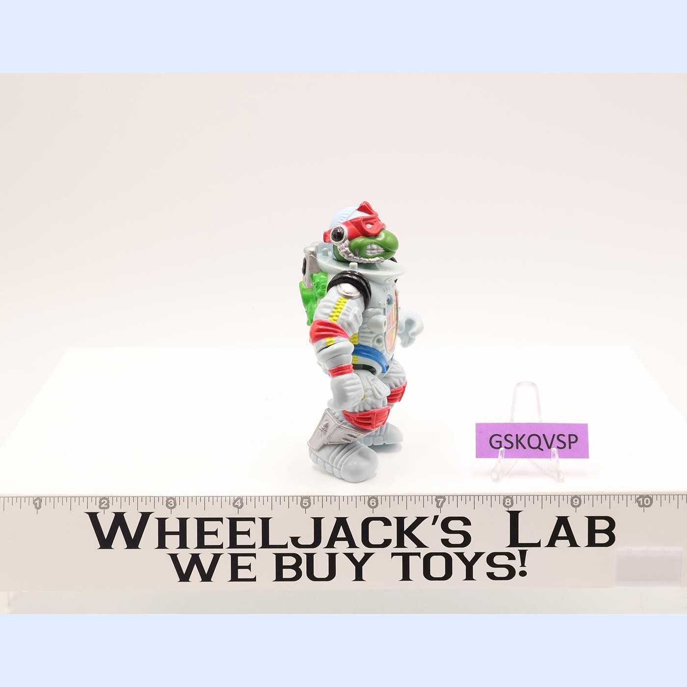 Raph Space Cadet W/ Cardback & Bubble TMNT 1990 Playmates Action Figure