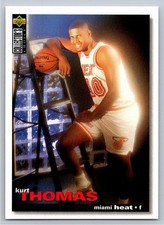 1995-96 Upper Deck Collector's Choice Kurt Thomas #295 Miami Heat Basketball RC