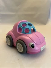 Nuby Play Pals Pink Car  Baby Infant Rattle Toy 3mth+