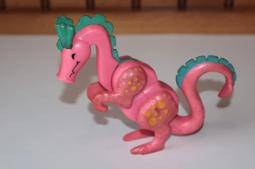 Vintage 1974 Fisher Price Little People Play Family Castle 993 Pink Dragon