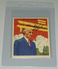 1934 NATIONAL CHICLE SKY BIRDS #49 ORVILLE WRIGHT MCCANNENTERPRISES