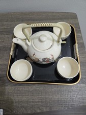 Vintage 6 Pc Tea Set With Tray