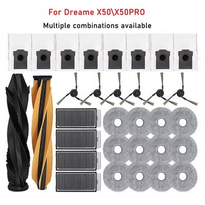 Zubehör für Dreame X50/X50PRO Staubsauger Bürsten Filter Mopp Tuch Staubbeutel