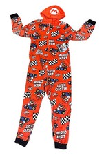 Nintendo Super Mario Kart Hooded Zip Pajama Suit Size S/CH 6/7  New With Tags