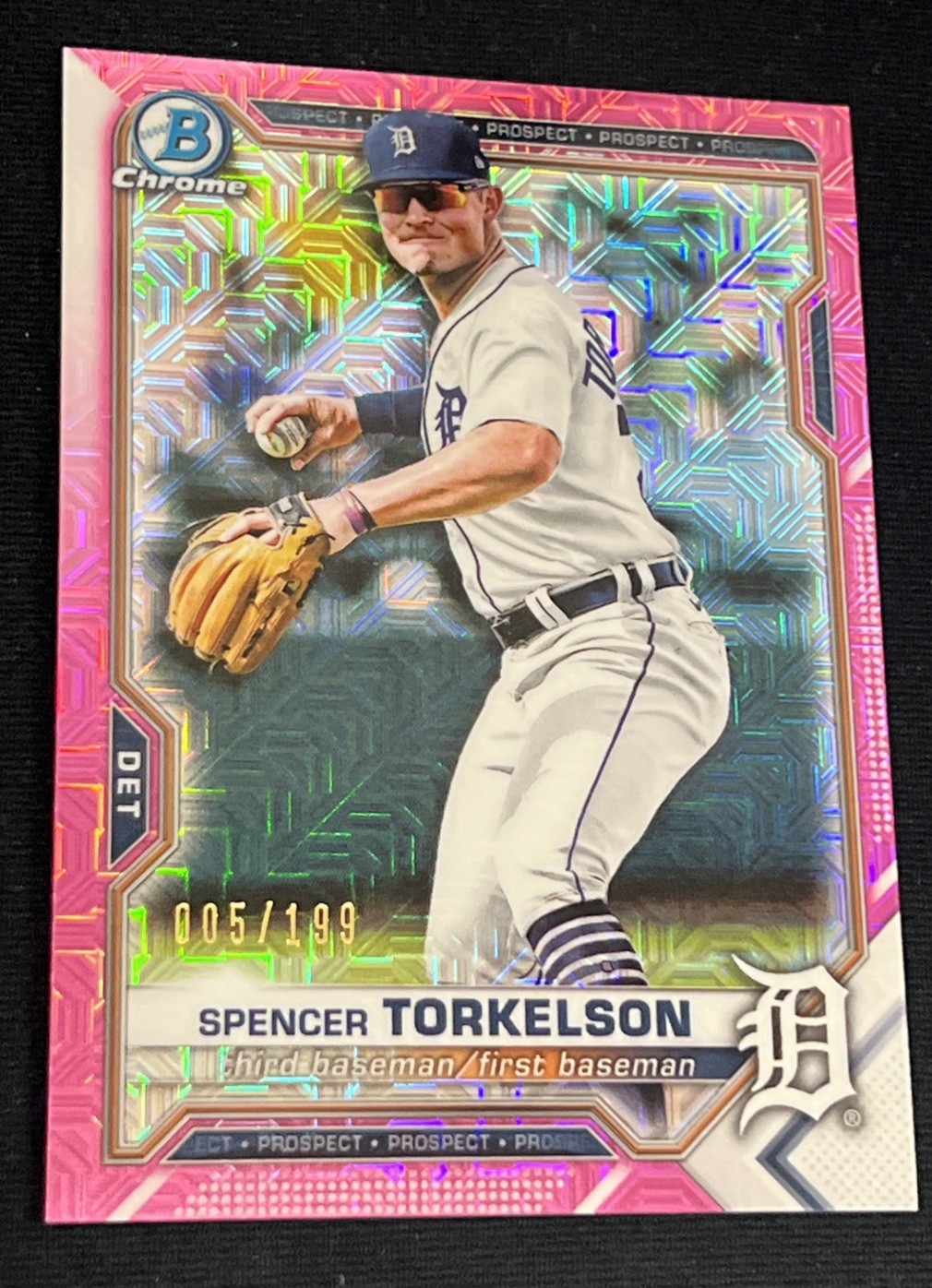2021 Bowman Chrome Mega Box Fuchsia Refractor /199 Spencer Torkelson #BCP-187