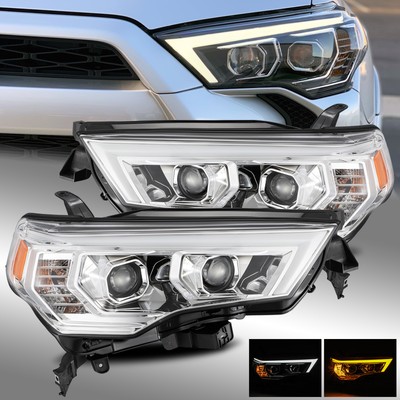Fit 14-20 4Runner Switchback DRL/Sequential Signal Projector Headlights Chrome