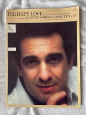 Perhaps Love John Denver Placido Domingo Sheet Music 1980s Duet