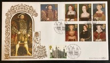 GB 1997 Henry VIII FDC Benham Special Gold, Tower of London special Pmk(PSE1079)