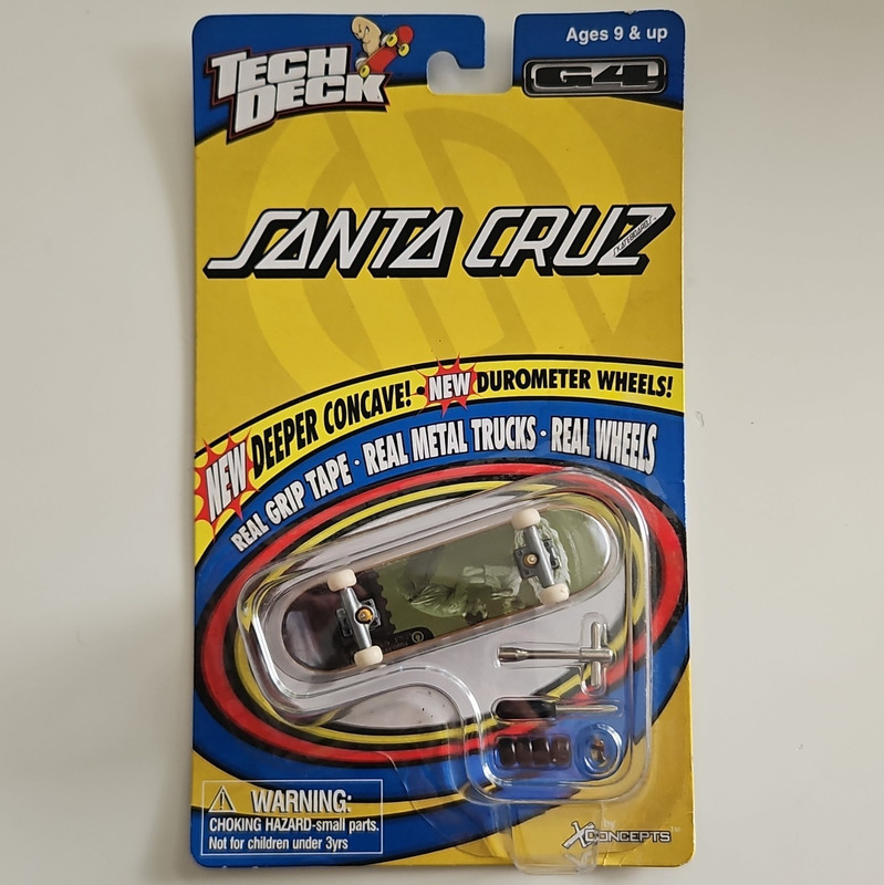 Tech Deck Santa Cruz Fingerboard Series 4440 Green Boxed 1:8 Scale
