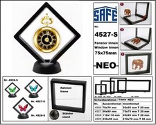 SAFE-4527-S-Schweberahmen-3D-NEO-Schwarz-Innen-75x75mm-Taschenuhr