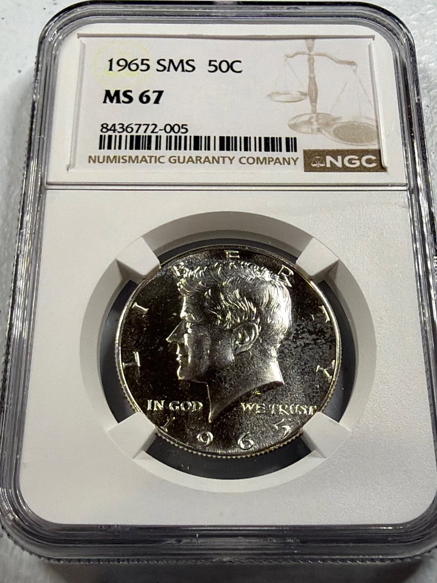 1965 SMS MS 67 NGC 鑑定済 ケネディハーフダラー MS 67 Graded 1965 Kennedy US Half Dollars (1964-Now) for sale | eBay