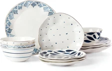 Lenox Blue Bay 12-Piece Dinnerware Set (Missing 1 Dinner Plates)