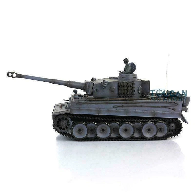 7.0 1/16 Scale Henglong Gray Upgraded Metal German Tiger I RTR RC Tank 3818 - Image 3 of 4