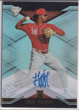 2021 Panini Titanium Autographs #5 Jose Barrero (Garcia) RC