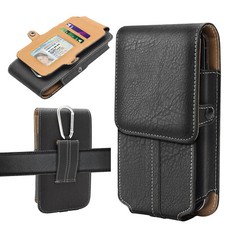 Cell Phone Pouch Universal Holster w/ Belt Loop Metal Clip for Large Phones USA