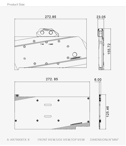 Open Box:Bykski GPU Water Block For ASRock AMD Radeon RX 7900 XTX Taichi - Afbeelding 6 van 13