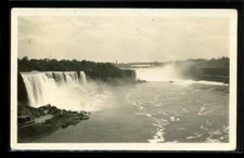 Vintage Postcard RPPC Real Photo Canada to USA 1937 Niagara Falls UDB