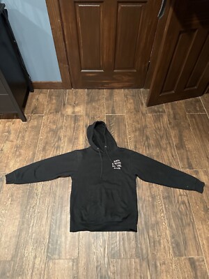 Anti Social Social Club Black Long Sleeve Pullover Hoodie Sweatshirt Mens S 