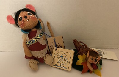 Annalee Silver Cloud & Raindrop & Autumn Harvest Mouse -New w/Tags -Thanksgiving