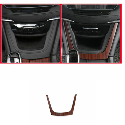 Cover Trim 1X Central Console U Type Peach Wood Grain 2016-2020 For Cadillac XT5