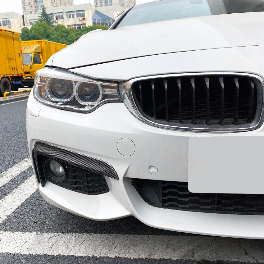 For BMW F32/33/36 14-20 Carbon Look Front Bumper Upper Trim Air