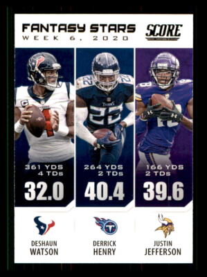 2021 Football 2021 Score Watson/Henry/Jefferson NFL #FS6 FS2 | eBay