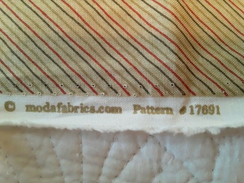 Moda Everlastings Sandy Gervais Fabric Tan Red Brown Stripes 44 x 2 Yds 17691 - Picture 5 of 10