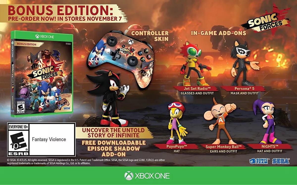 Xbox 360 Gaming Store Global - sonic forces for Xbox one and Ps4 incoming