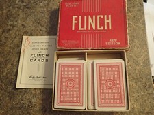 Vintage Parker Brothers Flinch Card Parlor Game In Original Box