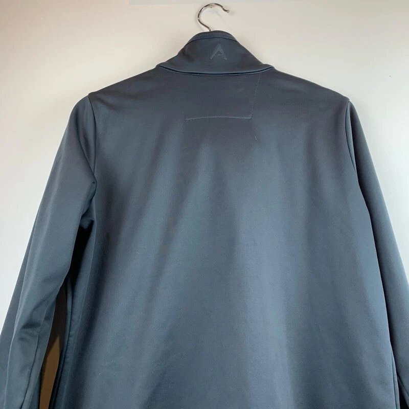 Oakland Athletics Antigua Mens Track Jacket Gray Fleece Lined Zip Up Pockets L - Image 4 of 4