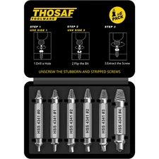 Damaged Screw Extractor - Remover Stripped Head Screws Nuts Bolts Drill Bit Tool