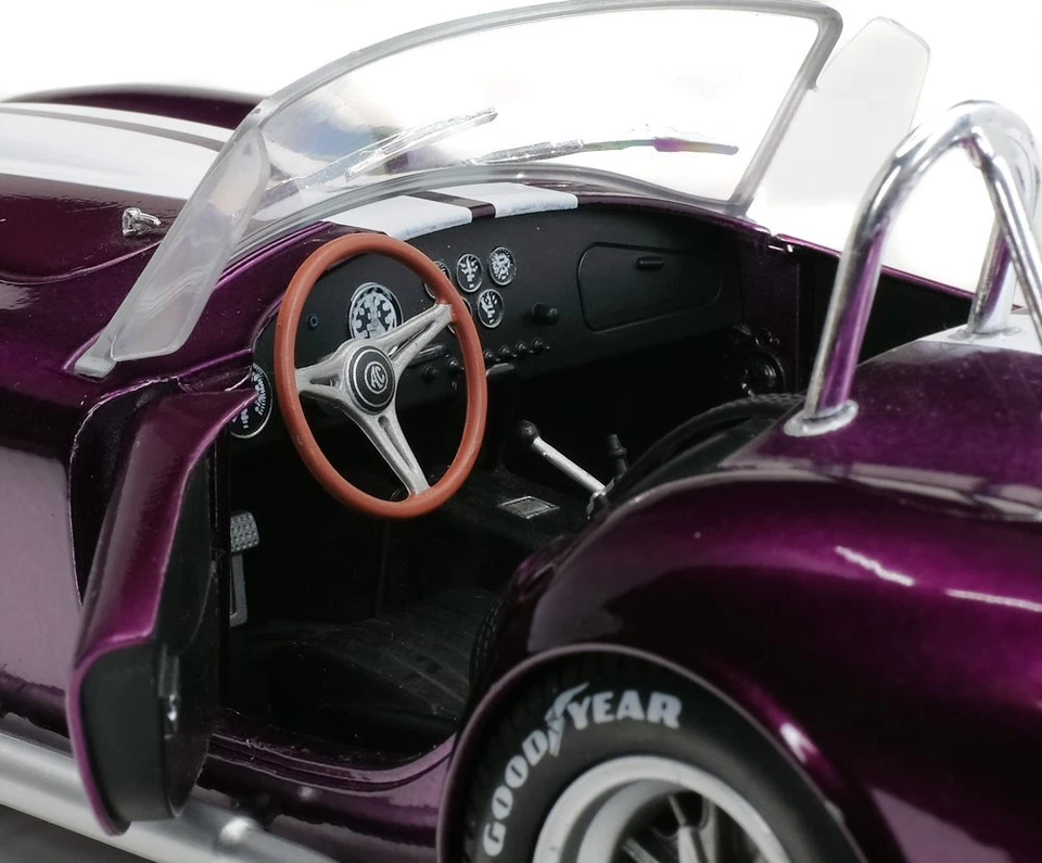 AC COBRA 427 MKII METALLIC PURPLE 1965 SOLIDO S1850003 1/18 METAL VIOLET - Photo 2/4