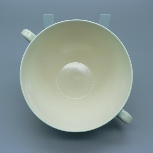 POOLE POTTERY RARE SHAGREEN CONSOMMÉ CUP COVER STAND 1930S DECO LIDDED SOUP BOWL - Picture 12 of 16