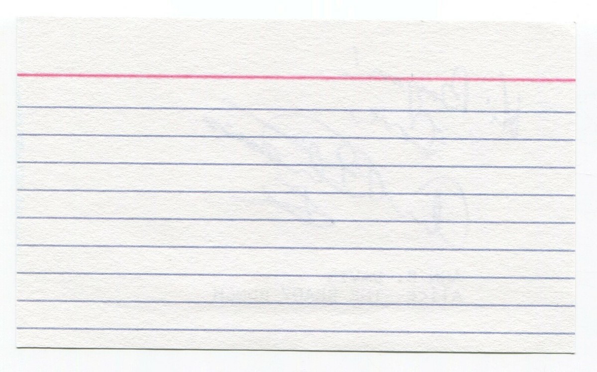 Ann B. Davis Signed 3x5 Index Card Autographed Signature