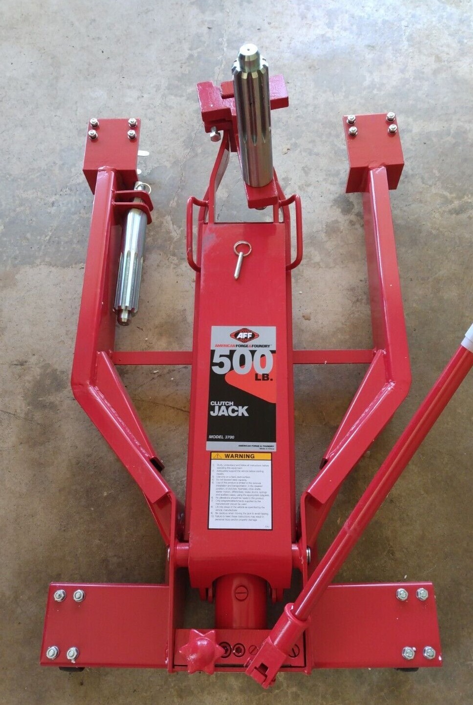 AFF Truck Clutch Jack, 3700 1/4 Ton (500 lbs) Capacity, 360 Degree