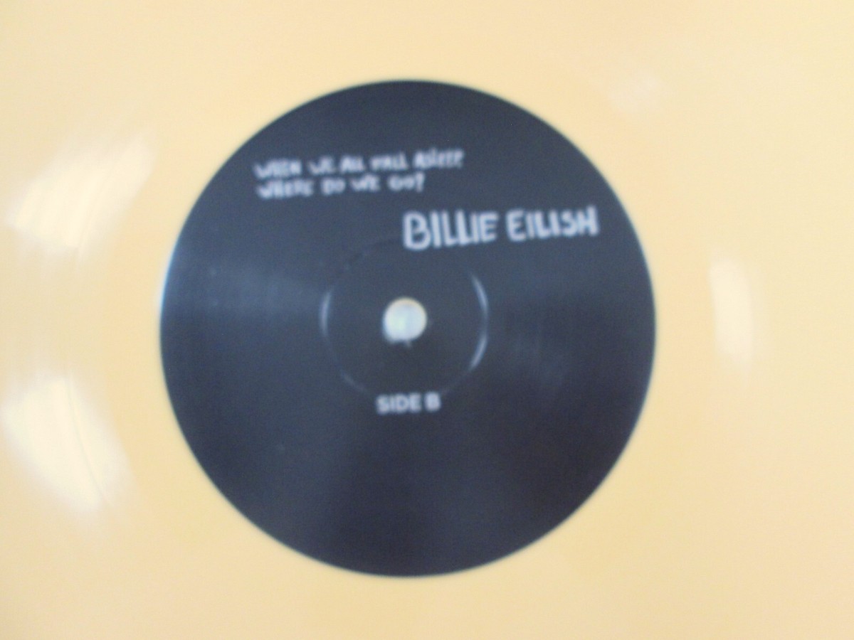 BILLIE EILISH When We All Fall Asleep Where Do 2019 Apricot Vinyl