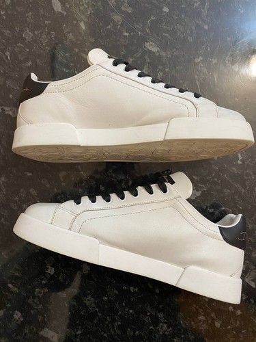 Dolce & Gabbana White Leather DG Logo Casual Low Top Sneakers Men's US7 EUR40 - Picture 7 of 18