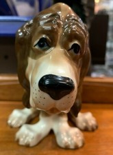 Lovely Very Rare Vintage Szeiler Studio Bloodhound Porcelain Figurine SU37