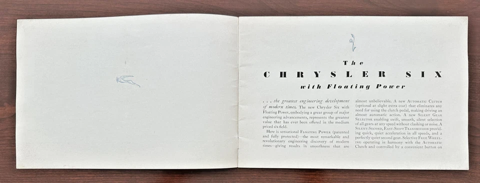 1932 CHRYSLER SIX COLOR SALES BROCHURE, 16 PAGES FP99 - Image 3 of 4