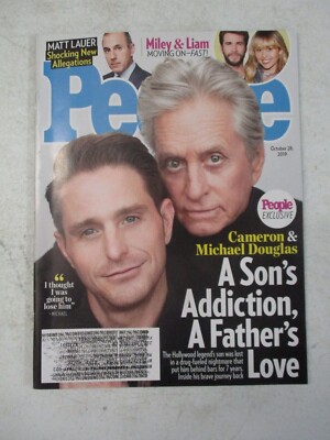 PEOPLE WEEKLY MAGAZINE OCT 28, 2019 MICHAEL DOUGLAS SON CAMERON DRUG ADICTION